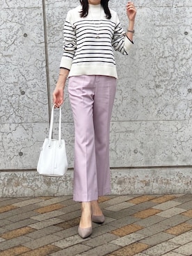 「MK MICHEL KLEIN（エムケーミッシェルクラン）のアイテム」を使った、kyoooco♡さん（レディース・162cm）の春コーディネート