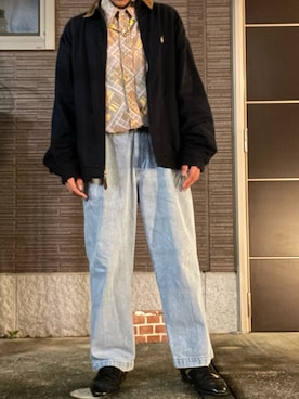 「FUDGEBOYのトラッドスタイル」｜「アイテム（カバーオール）」を使った、ゆーたさん（メンズ・165cm）の春コーディネート