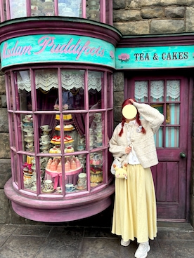 「USJ」｜花柒Niaさん（レディース・168cm）の冬コーディネート