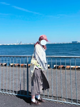 花柒Niaさん（レディース・168cm）の春コーディネート