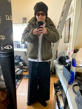 「kiryuyrik（キリュウキリュウ）のアイテム」を使った、YUUSUKE@ganeshaさん（メンズ・171cm）の冬コーディネート