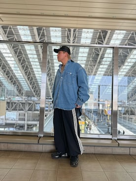 「LHPLUCUA大阪」｜宗一郎さん（メンズ・174cm）の春コーディネート