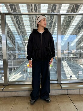 「LHPLUCUA大阪」｜宗一郎さん（メンズ・174cm）の秋コーディネート