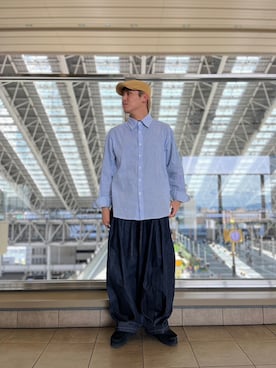 「LHPLUCUA大阪」｜宗一郎さん（メンズ・174cm）の秋コーディネート