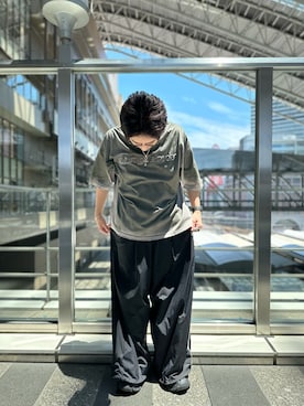 「LHPLUCUA大阪」｜宗一郎さん（メンズ・174cm）の夏コーディネート