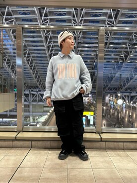 「LHPLUCUA大阪」｜宗一郎さん（メンズ・174cm）の秋コーディネート