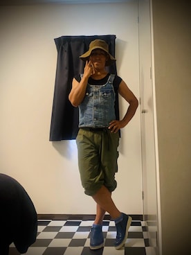 「アイテム（カーゴパンツ）」を使った、✟✟Godstar✟✟さん（骨格ストレート・メンズ・165cm）の夏コーディネート