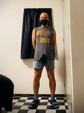 「アイテム（スウェットパンツ）」を使った、✟✟Godstar✟✟さん（メンズ・165cm）の夏コーディネート