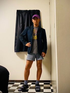 「アイテム（スウェットパンツ）」を使った、✟✟Godstar✟✟さん（メンズ・165cm）の夏コーディネート