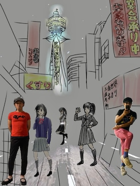 「アイテム（パンツ）」を使った、✟✟Godstar✟✟さん（メンズ・165cm）の夏コーディネート