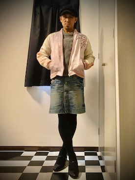 「アイテム（タイツ/ストッキング）」を使った、✟✟Godstar✟✟さん（メンズ・165cm）の秋コーディネート