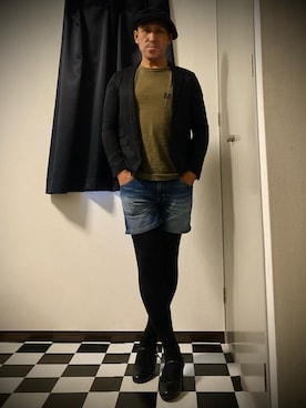 「アイテム（Tシャツ/カットソー）」を使った、✟✟Godstar✟✟さん（メンズ・165cm）の秋コーディネート