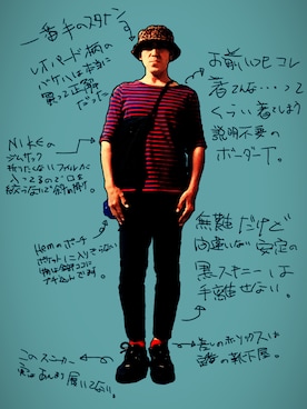 「アイテム（スニーカー）」を使った、✟✟Godstar✟✟さん（メンズ・165cm）の夏コーディネート