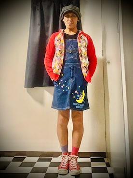 「アイテム（キャスケット）」を使った、✟✟Godstar✟✟さん（メンズ・165cm）の夏コーディネート
