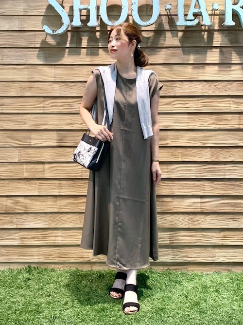 セール】夏でも一枚でさらっと快適 麻調フレンチロング