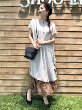 「ドレスキップ」｜「アイテム（ハンチング/ベレー帽）」を使った、E r i   さん（レディース・162cm）の秋コーディネート