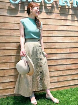 E r i さん(レディース・162cm)の夏コーディネート