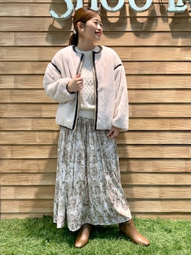 「ドレスキップ」｜「アイテム（ブルゾン）」を使った、E r i   さん（レディース・162cm）の秋コーディネート