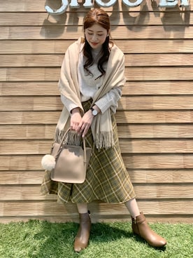「ドレスキップ」｜「アイテム（その他）」を使った、E r i   さん（レディース・162cm）の秋コーディネート