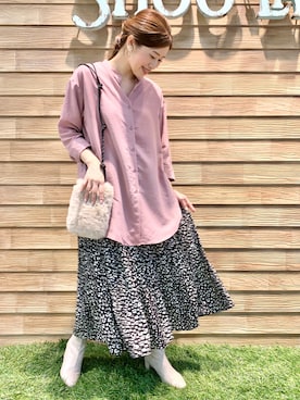 「ドレスキップ」｜「アイテム（チュニック）」を使った、E r i   さん（レディース・162cm）の秋コーディネート