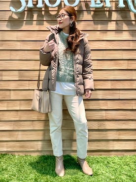 「ドレスキップ」｜「アイテム（その他）」を使った、E r i   さん（レディース・162cm）の冬コーディネート