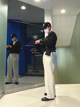「classicalelf（クラシカルエルフ）のアイテム（スラックス）」を使った、joさん（メンズ・173cm）の秋コーディネート