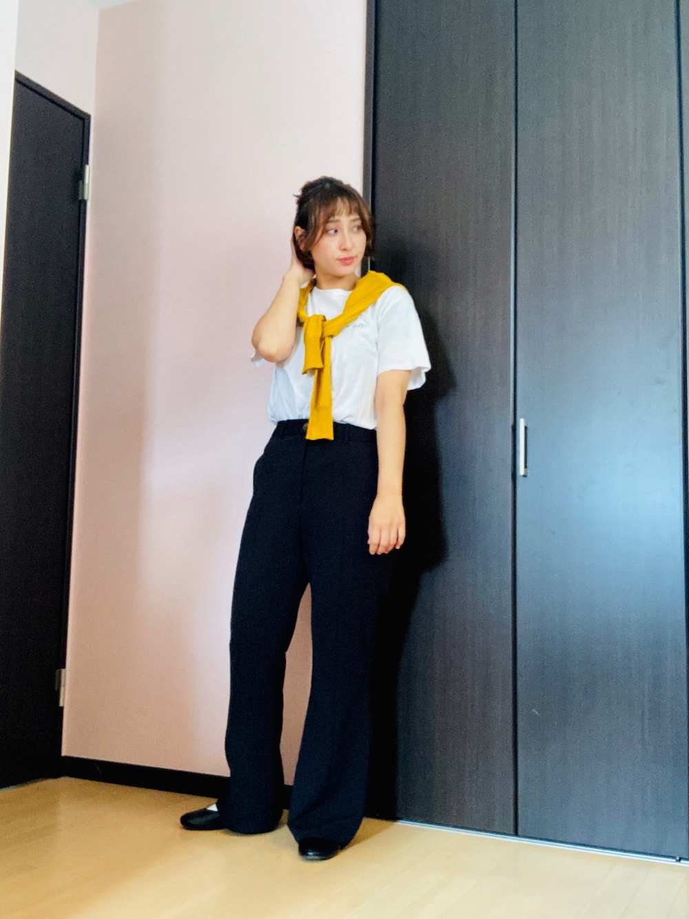 CREEF フレアパンツ ブラック L creef フレアパンツ CREEF フレア