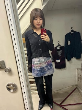 「Paul Smith（ポールスミス）のアイテム」を使った、　アヤナさん（レディース・155cm）の冬コーディネート