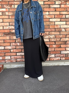 「U by SPICK&SPAN（ユーバイスピックアンドスパン）のアイテム」を使った、LINAさん（レディース・159cm）の春コーディネート