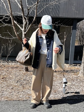 「BONLECILL（ボンルシール）のアイテム」を使った、LINAさん（レディース・159cm）の春コーディネート