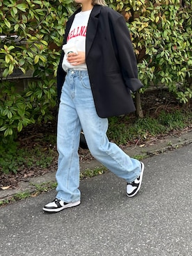 「reca（レカ）のアイテム（トップス）」を使った、LINAさん（レディース・159cm）の春コーディネート