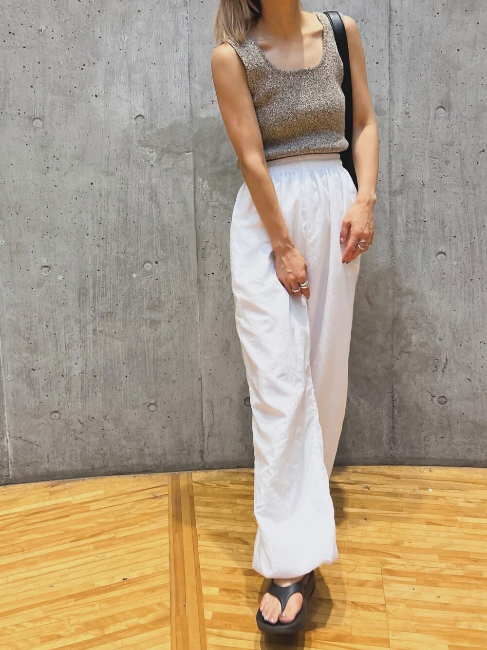 anuke（アンヌーク）の「Boucle Knit Tanktop（タンクトップ