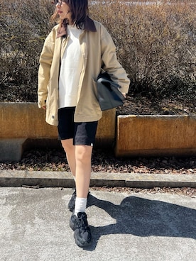 「YENNA（イェンナ）のアイテム」を使った、LINAさん（レディース・159cm）の春コーディネート