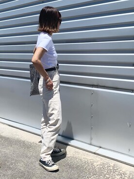 LINAさんの「Vinatge Leather Belt」を使ったコーディネート