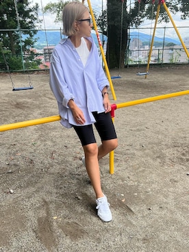 「Reebok（リーボック）のアイテム」を使った、LINAさん（レディース・159cm）の夏コーディネート