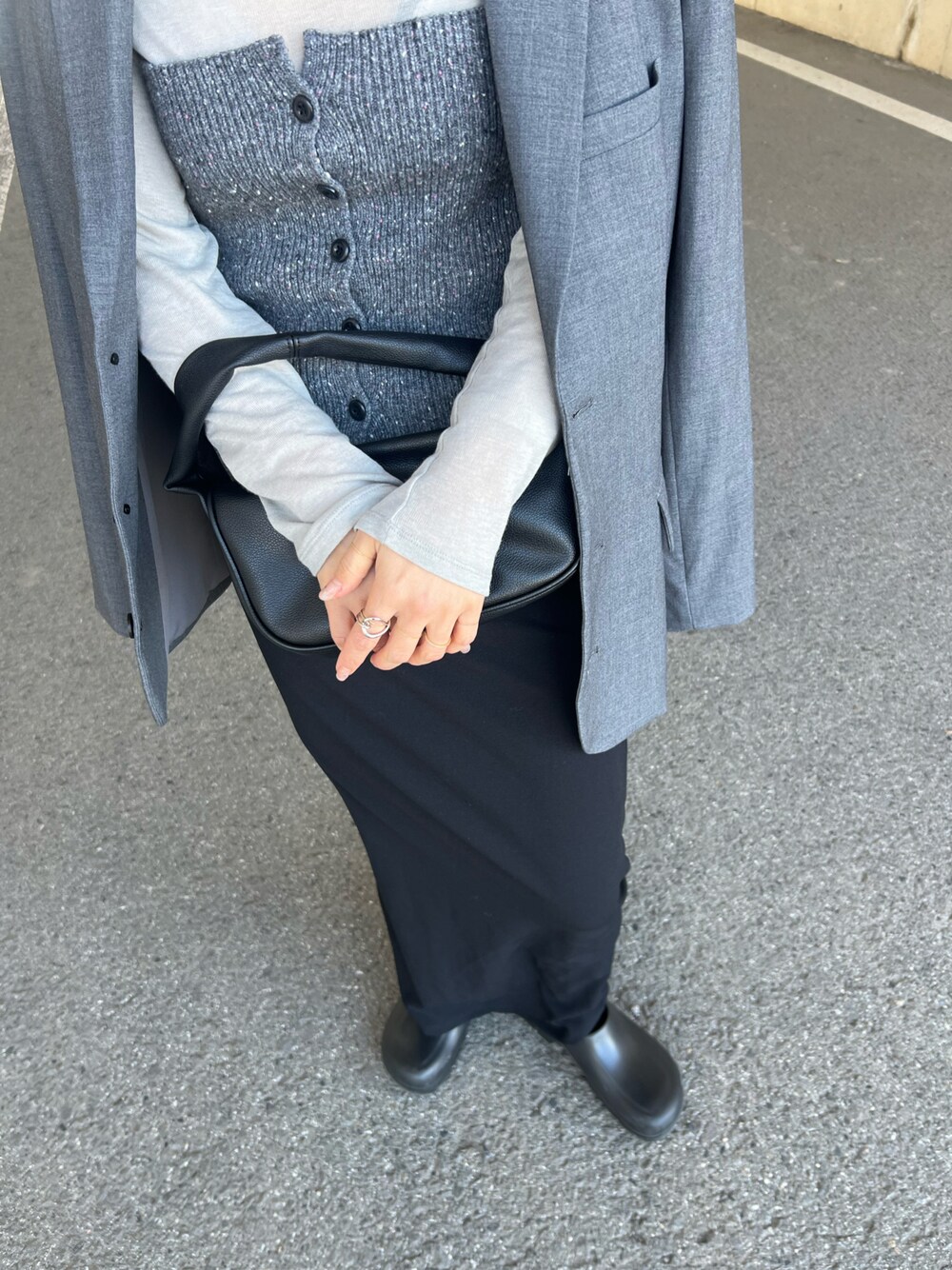 todayful Heather Over Jacketチャコールグレー 36 Todayful Heather Over Jacket チャコールグレー36