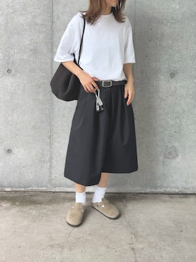 「TODAYFUL（トゥデイフル）のアイテム（その他パンツ）」を使った、LINAさん（レディース・159cm）の夏コーディネート