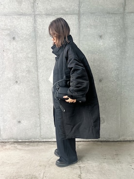 「アイテム（ブルゾン）」を使った、LINAさん（レディース・159cm）の秋コーディネート