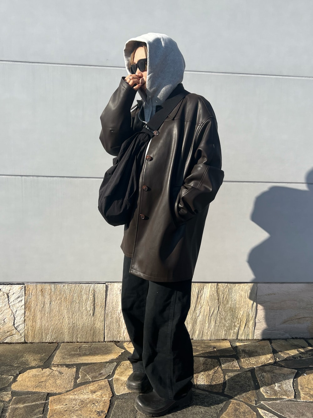 anuke（アンヌーク）の「Ecoleather Over Jacket（テーラード