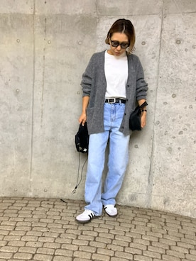「adidas（アディダス）のadidas SAMBA OG / アディダス サンバ オージー（スニーカー）」を使った、LINAさん（レディース・159cm）の秋コーディネート