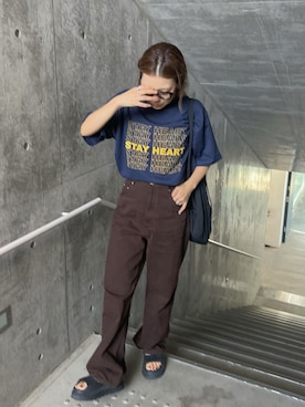 「TODAYFUL（トゥデイフル）のアイテム」を使った、LINAさん（レディース・159cm）の夏コーディネート