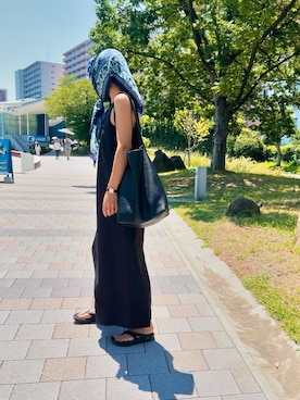 「アツいコーデ全部見せ」｜「アイテム（ワンピース/ドレス）」を使った、LINAさん（レディース・159cm）の夏コーディネート