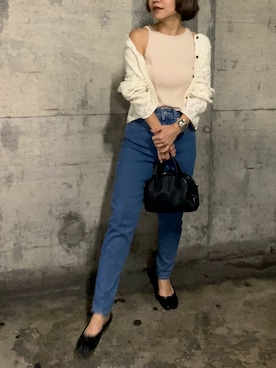 「Levis」｜「アイテム（アクセサリー）」を使った、LINAさん（レディース・159cm）の夏コーディネート