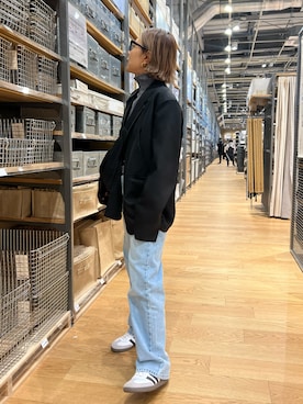 「adidas（アディダス）のadidas SAMBA OG / アディダス サンバ オージー（スニーカー）」を使った、LINAさん（レディース・159cm）の秋コーディネート