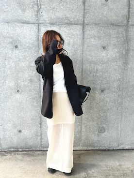 「ETRE TOKYO（エトレトウキョウ）のアイテム」を使った、LINAさん（レディース・159cm）の春コーディネート