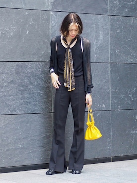 「GIVENCHY（ジバンシイ）のアイテム（財布/小物）」を使った、UJUさん（メンズ・176cm）の秋コーディネート