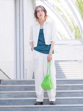 「LHME（エルエイチエムイー）のアイテム（アクセサリー）」を使った、UJUさん（メンズ・176cm）の夏コーディネート