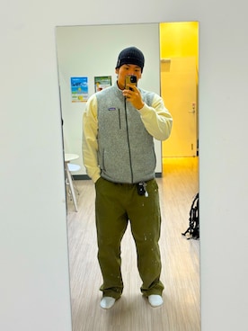 「KEBOZ（ケボズ）のアイテム」を使った、RENTAさん（メンズ・185cm）の春コーディネート