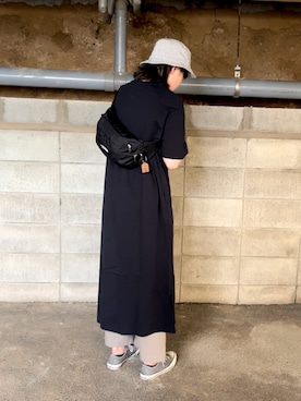 「SEVENDAYS=SUNDAY（セブンデイズサンデイ）のアイテム（帽子）」を使った、87さん（レディース・161cm）の夏コーディネート