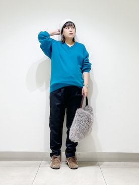 「アイテム（帽子）」を使った、サトみ。さん（レディース・151cm・30代）の秋コーディネート